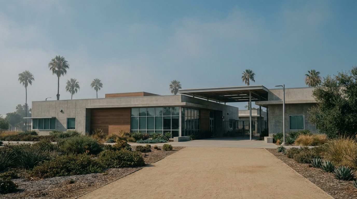 Southern California school campus exterior